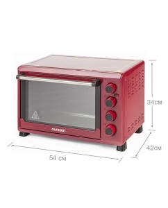 Купить Мини-печь Oursson OV4225 красный  в E-mobi