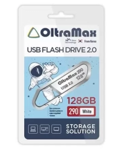 Купить Флешка Oltramax 128 ГБ белый (OM-128GB-290) в E-mobi