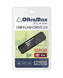 Купить Флешка Oltramax 310 128ГБ Black (OM-128GB-310-Black) в E-mobi