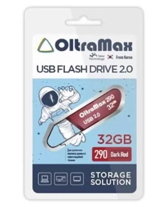 Купить Флешка Oltramax 32 ГБ красный (OM-32GB-290-Dark) в E-mobi