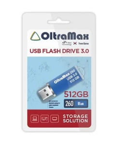 Купить Флешка Oltramax 260 512ГБ Blue (OM-512GB-260-Blue) в E-mobi