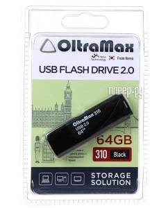 Купить Флешка EXPLOYD 310 64 ГБ черный (OM-64GB-310-Black) в E-mobi