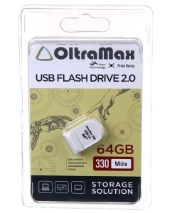 Купить Флешка Oltramax 64 ГБ белый (OM-64GB-330-White) в E-mobi