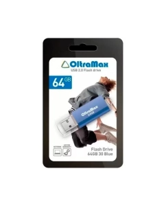 Купить Флешка Oltramax 30 64ГБ Blue (OM064GB30-Bl) в E-mobi