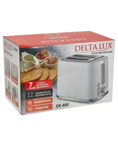 Купить Тостер Delta Lux DE-400 белый  в E-mobi