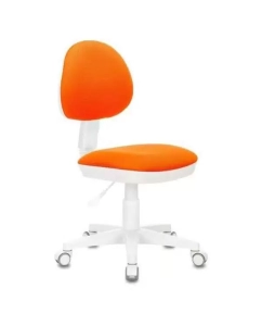 Купить Кресло детское БЮРОКРАТ KD-3, на колесиках, ткань, оранжевый [kd-3/wh/tw-96-1] в E-mobi