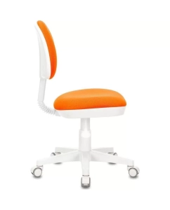 Купить Кресло детское БЮРОКРАТ KD-3, на колесиках, ткань, оранжевый [kd-3/wh/tw-96-1]  в E-mobi