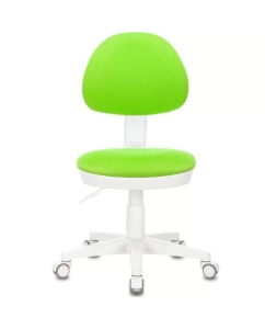 Купить Кресло детское БЮРОКРАТ KD-3, на колесиках, ткань, салатовый [kd-3/wh/tw-18]  в E-mobi