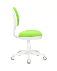 Купить Кресло детское БЮРОКРАТ KD-3, на колесиках, ткань, салатовый [kd-3/wh/tw-18]  в E-mobi
