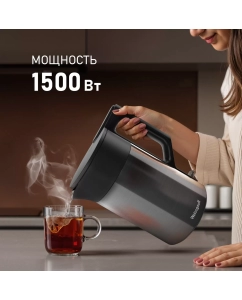 Купить Чайник электрический Weissgauff WK 1510 Nero BodyCool  в E-mobi