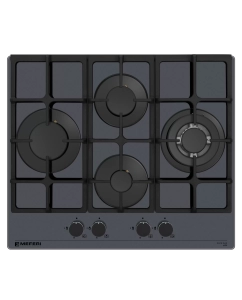 Купить Встраиваемая варочная панель газовая MEFERI MGH604GR Glass Ultra серый в E-mobi