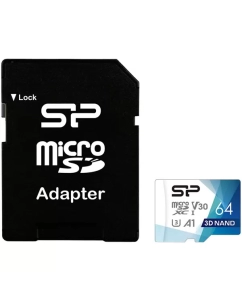 Купить Карта памяти Silicon Power Micro SDXC SP064GBSTXDU3V20AB 64GB в E-mobi