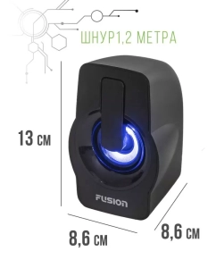 Купить Колонки компьютерные FUSION FCA-256 Black  в E-mobi