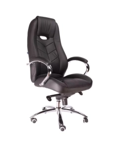 Купить Кресло руководителя Everprof Valencia M экокожа - черное в E-mobi