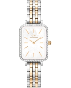 Купить Наручные часы Daniel Wellington Quadro 20x26 Bezel  5-link White MOP TT G/S в E-mobi