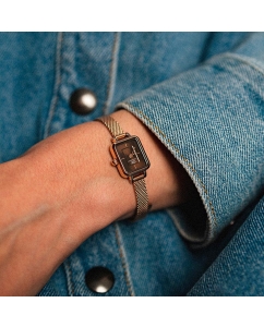 Купить Наручные часы Daniel Wellington Quadro Mini 15.4x18.2 Evergold G Amber  в E-mobi