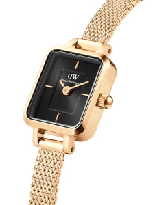 Купить Наручные часы Daniel Wellington Quadro Mini 15.4x18.2 Evergold G Onyx  в E-mobi