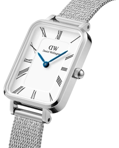 Купить Наручные часы Daniel Wellington Quadro Roman numerals 20x26 Sterling S White  в E-mobi