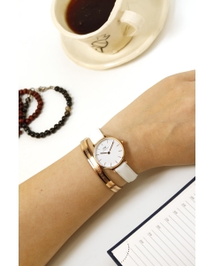 Купить Наручные часы Daniel Wellington Petite 28 Bondi RG White  в E-mobi