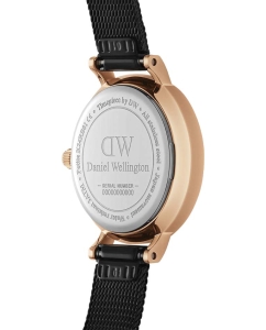 Купить Наручные часы Daniel Wellington Petite 24 Pressed Ashfield RG Black  в E-mobi