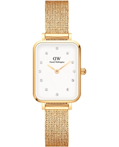 Купить Наручные часы Daniel Wellington Quadro 20X26 Pressed Evergold Lumine G White в E-mobi