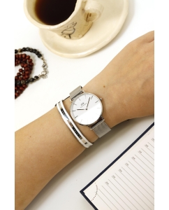 Купить Наручные часы Daniel Wellington Petite 36 Sterling S White  в E-mobi