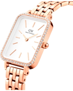 Купить Наручные часы Daniel Wellington Quadro 20x26 Bezel 5-link White RG  в E-mobi