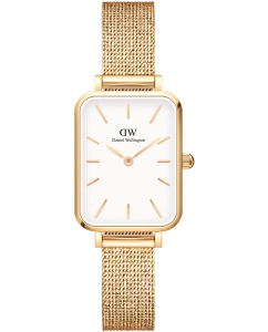 Купить Наручные часы Daniel Wellington Quadro 20X26 Pressed Evergold G White в E-mobi