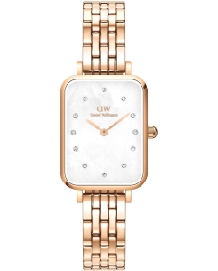 Купить Наручные часы Daniel Wellington Quadro Lumine 20x26 5-Link RG MOP White в E-mobi