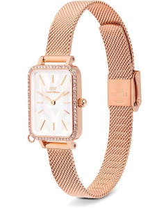 Купить Наручные часы Daniel Wellington Quadro Charm Bezel 20x26 Melrose White MOP RG  в E-mobi