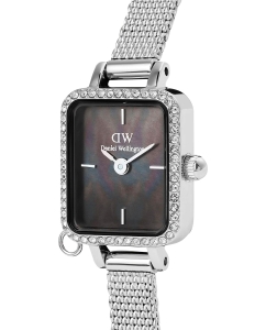 Купить Наручные часы Daniel Wellington Quadro Mini Charm Bezel 15.4x18.2 Sterling Black MOP S  в E-mobi