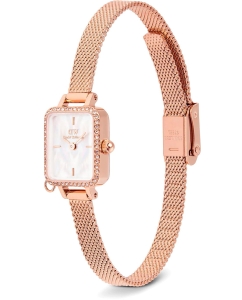 Купить Наручные часы Daniel Wellington Quadro Mini Charm Bezel 15.4x18.2 Melrose White MOP RG  в E-mobi