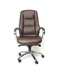 Купить Кресло руководителя Everprof Kron M экокожа - коричневое в E-mobi