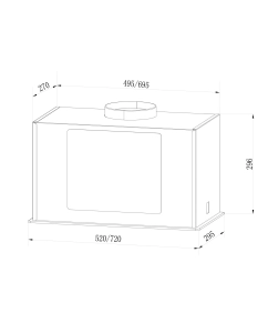 Купить Вытяжка встраиваемая LEX GS Bloc GS 900 черный  в E-mobi