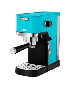 Купить Рожковая кофеварка Kitfort КТ-7461 голубой в E-mobi