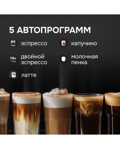 Купить Рожковая кофеварка Zigmund &amp; Shtain ZCM882 черный  в E-mobi