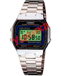 Купить Японские наручные часы Casio Vintage A-164WA-1-ucenka с хронографом в E-mobi