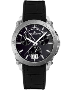 Купить Швейцарские наручные часы Jacques Lemans 1-2198A с хронографом в E-mobi