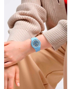 Купить Швейцарские керамические наручные часы Swatch SO31L100  в E-mobi