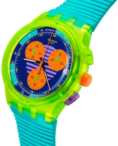 Купить Швейцарские наручные часы Swatch SUSJ404 с хронографом  в E-mobi