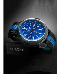 Купить Российские механические наручные часы ATTACHE MARINE-AUTO-BBLUE1  в E-mobi