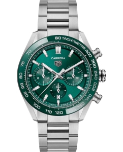 Купить Швейцарские механические наручные часы TAG Heuer Carrera CBN2A1N.BA0643 с хронографом в E-mobi