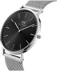 Купить Наручные часы Daniel Wellington Classic 40 Sterling S Onyx  в E-mobi