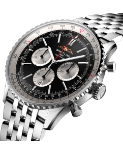 Купить Швейцарские механические наручные часы Breitling AB0137211B1A1 с хронографом  в E-mobi