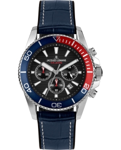 Купить Наручные часы Jacques Lemans 1-2206D с хронографом в E-mobi