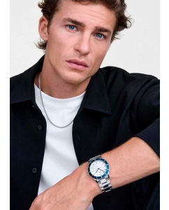 Купить Наручные часы Daniel Wellington Iconic Paradigma 40 Link White Sunray Blue Bezel S  в E-mobi