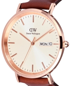 Купить Наручные часы Daniel Wellington Classic 40 Day Display St Mawes Champagne RG  в E-mobi