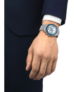 Купить Швейцарские механические наручные часы Tissot T149.462.11.011.00 с хронографом  в E-mobi