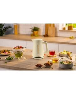 Купить Чайник электрический Bosch TWK3M127 1.7 л бежевый; белый  в E-mobi