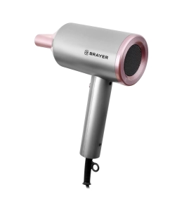 Купить Фен Brayer BR3022 1800 Вт серебристый, розовый  в E-mobi